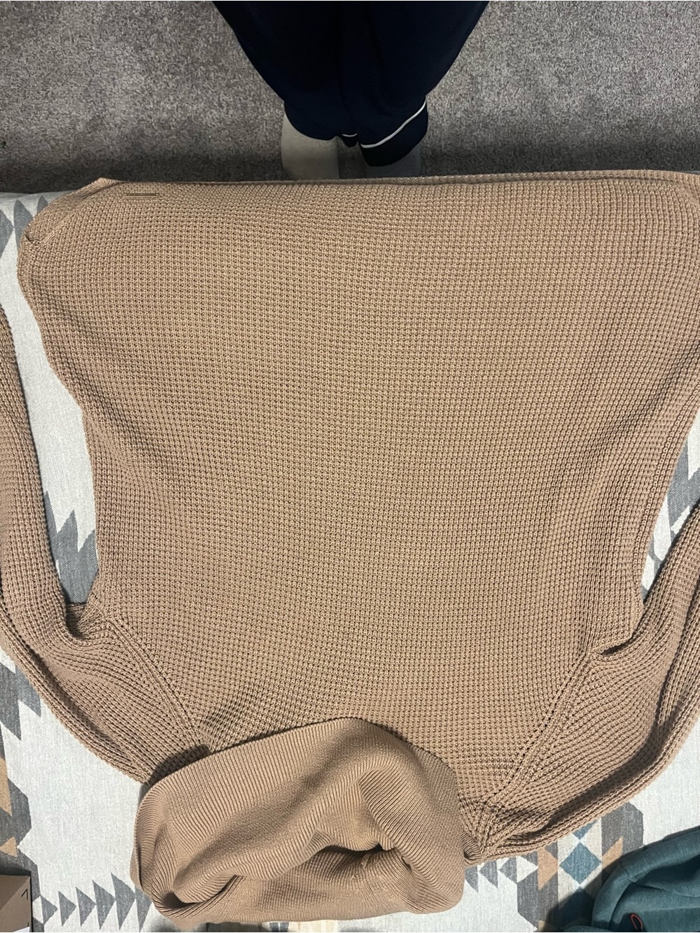 MICHAEL Michael Kors Camel Turtleneck Waffle-Knit Sweater